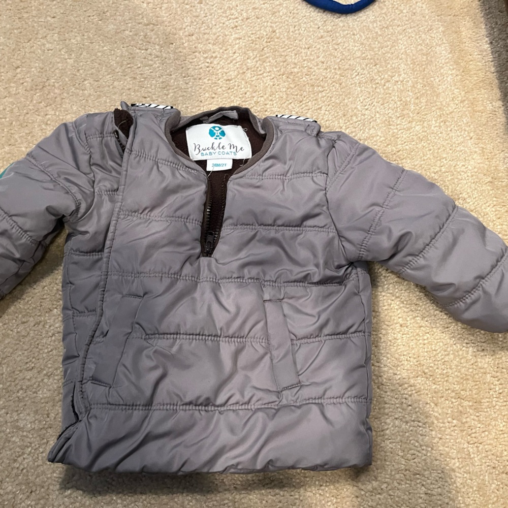 Buckle me baby grey coat